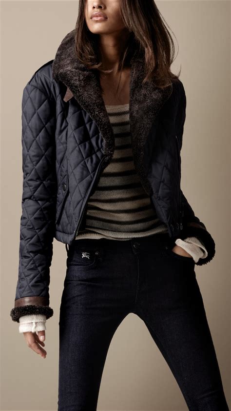 burberry bomber for women|women's burberry quilted jacket.